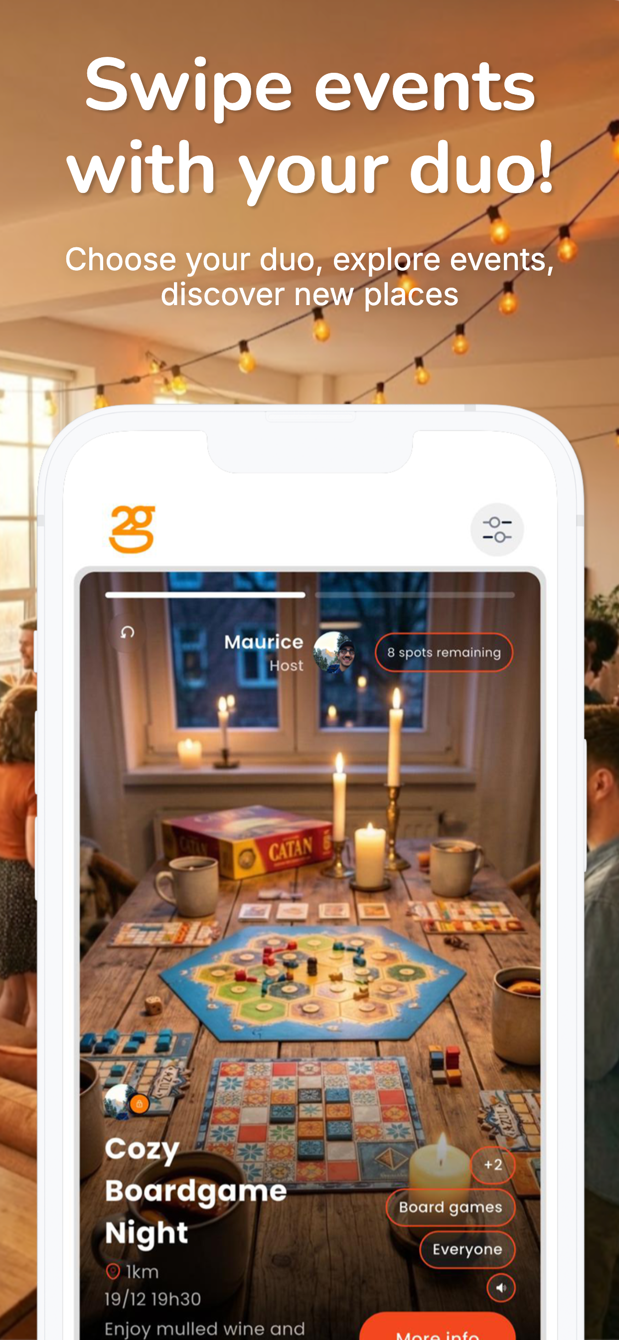 Application mobile 2gather iOS Android - capture d'écran 1