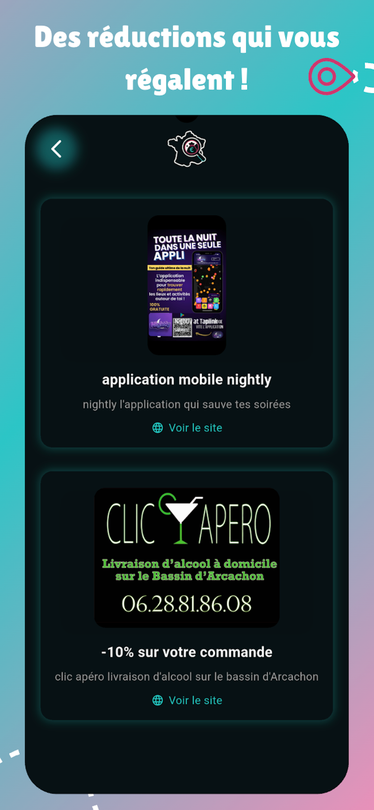 Application mobile Cache Cash iOS Android - capture d'écran 3