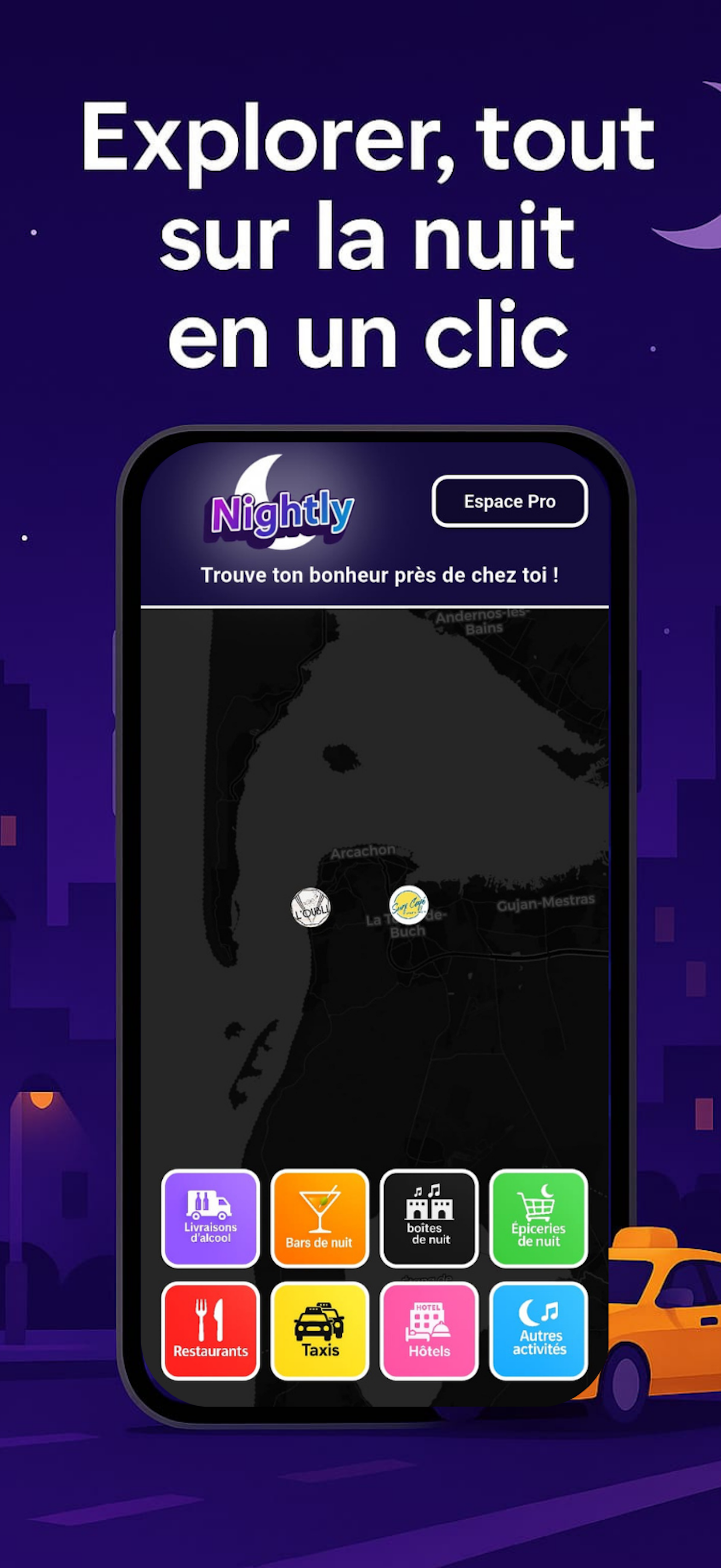Application mobile Nightly iOS Android - capture d'écran 1