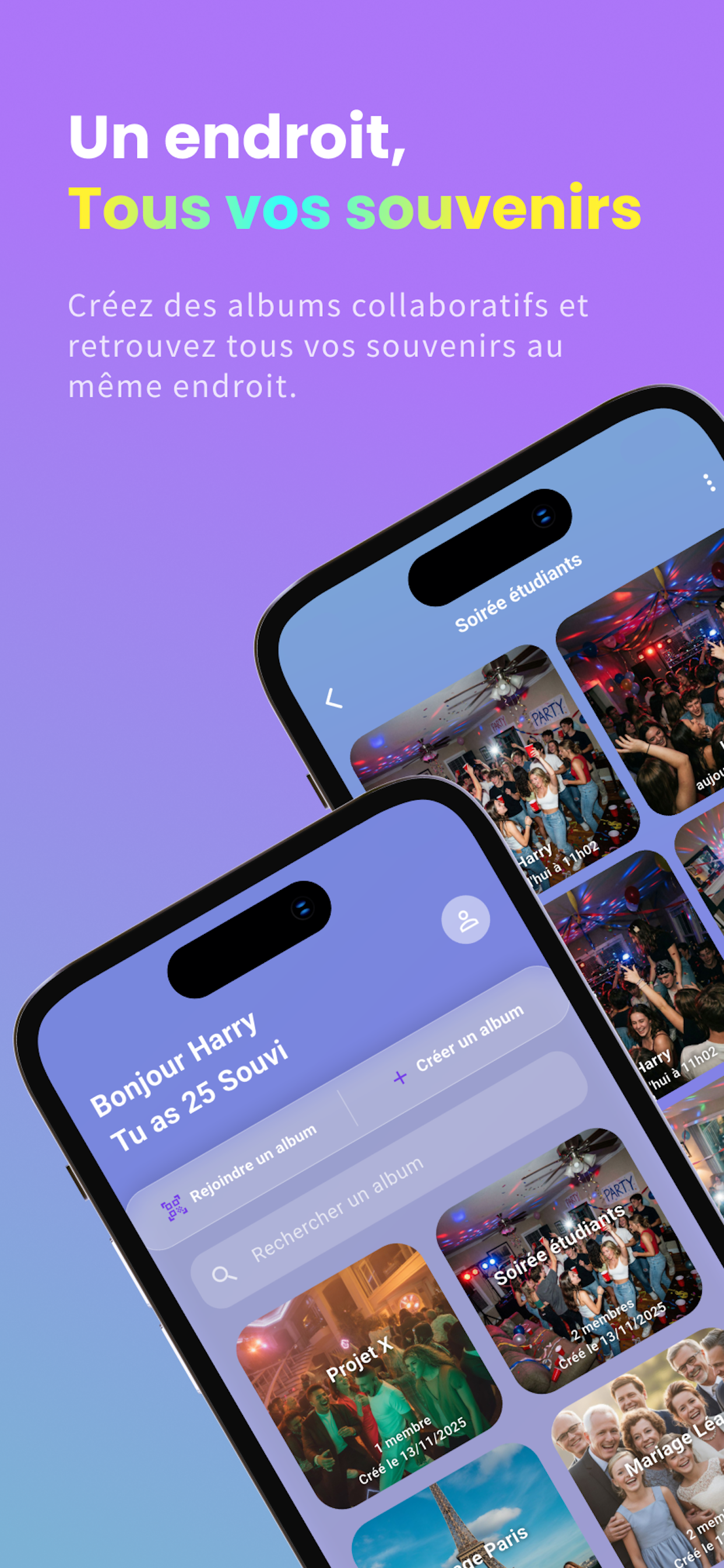 App mobile Souvi — capture d'écran 1